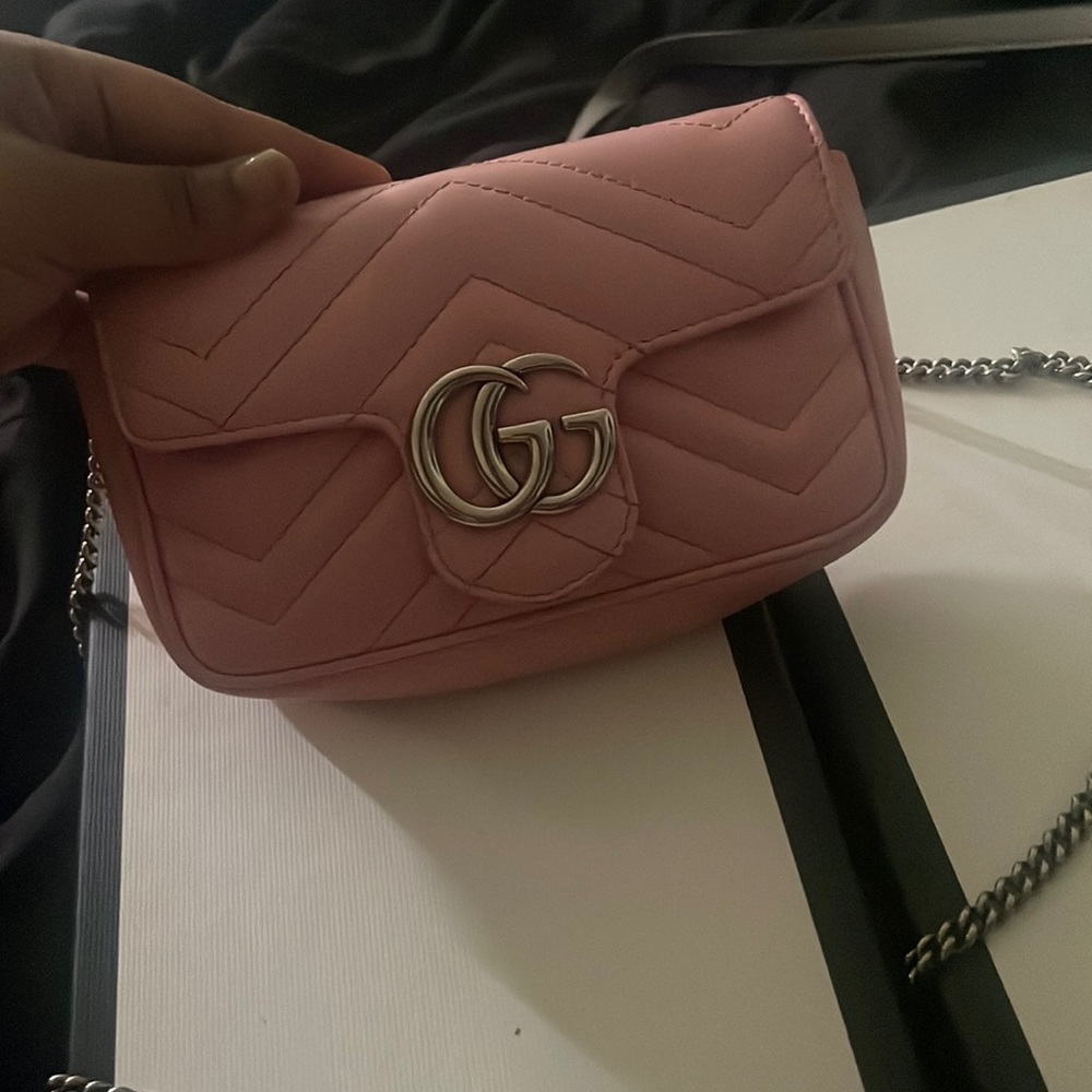 Pink MINI GUCCI CROSSBODY